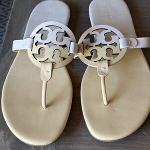 Tory Burch Miller Sandals – Size 11 – Ivory / Cream (Brand New)